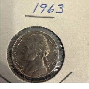 1963 5C (Proof) Jefferson Nickel No Mint Mark